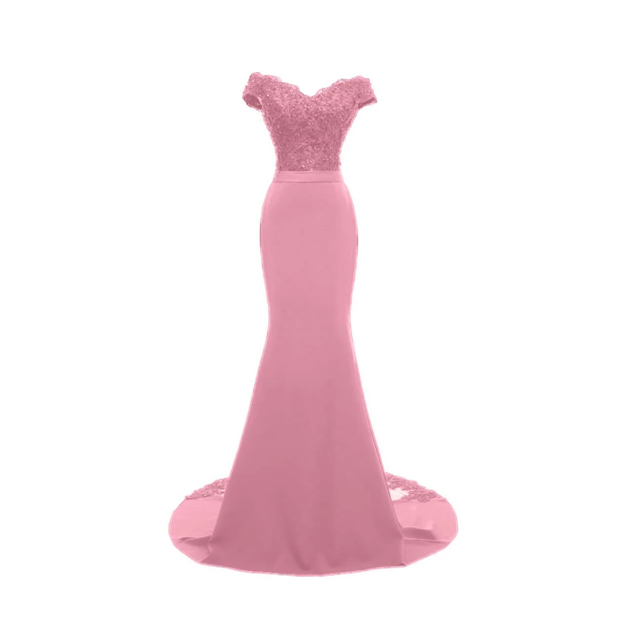 Women's Evening Dresses Custom Mermaid Applications Satin Court Train Dresses Year's End Dance Dresses Ceremony Dress De Noche robes de soirée