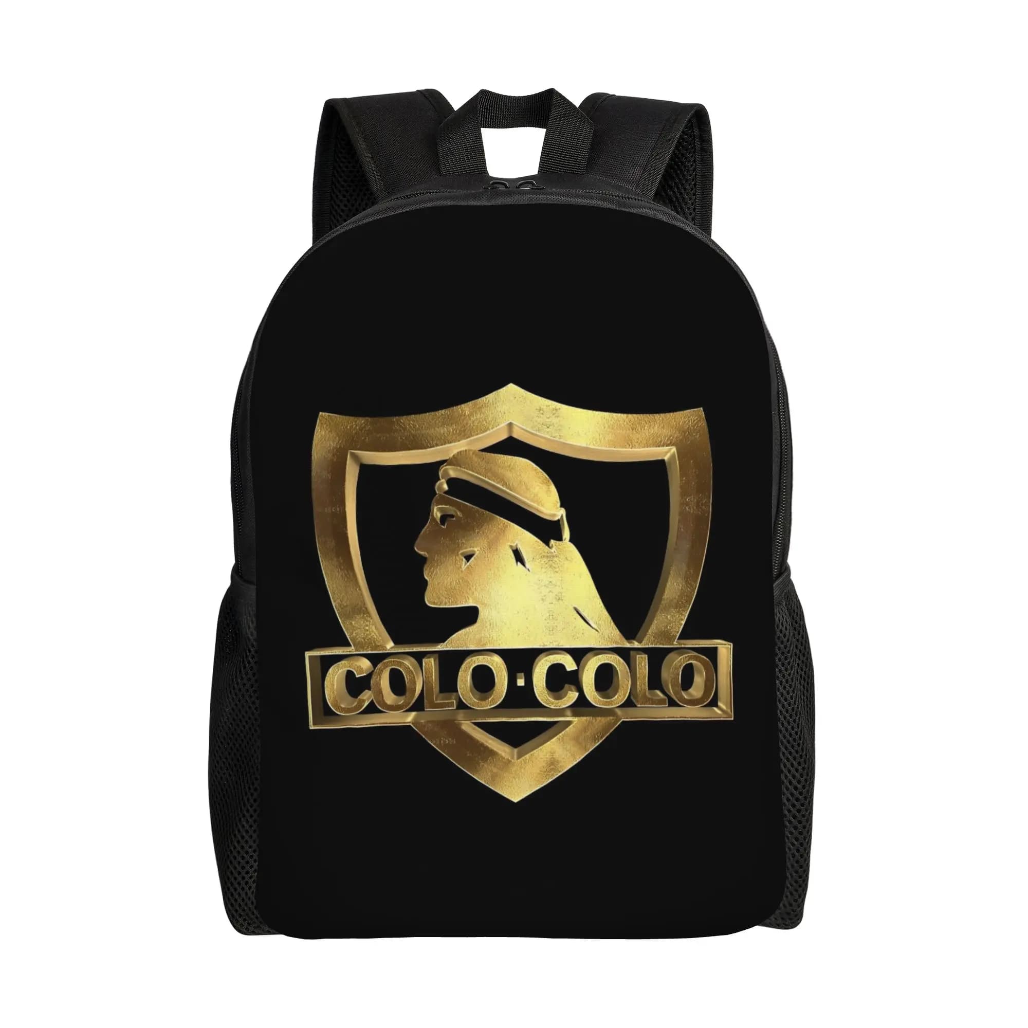 Zaino da Calcio Golden Santiago per Uomo, Borsa a Tracolla per Laptop da Scuola Superiore, Lavoro, Tempo Libero e Sport, Stile Colo-Colo