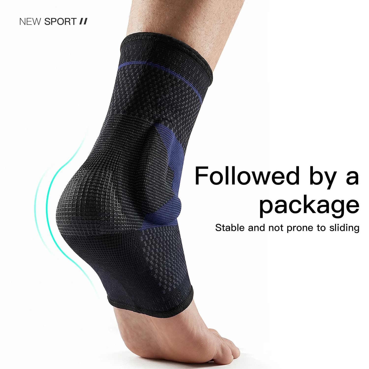 Lightweight High Elastic Fitted Ankle Brace, Shock Absorption Pressure Relief for Daily Sports, Anti-Sprain Ankle Protection Sle