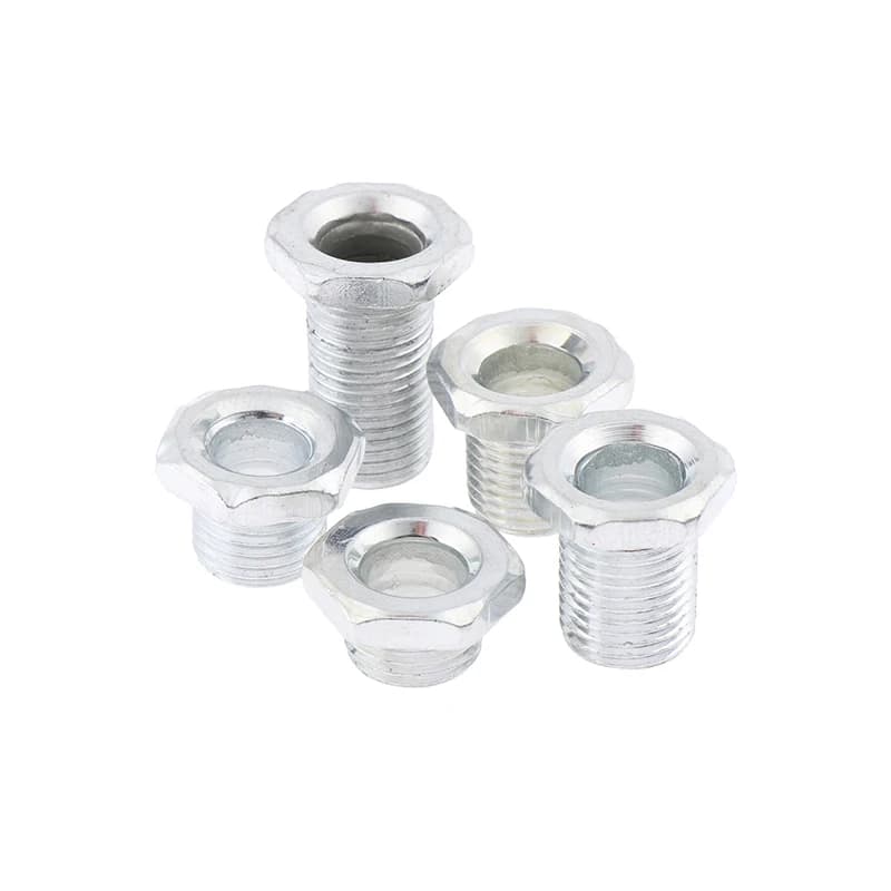10 pcs M10 threaded tube with nut for lamp screw metal tube teeth whitening repair thead lighting base Connection kit