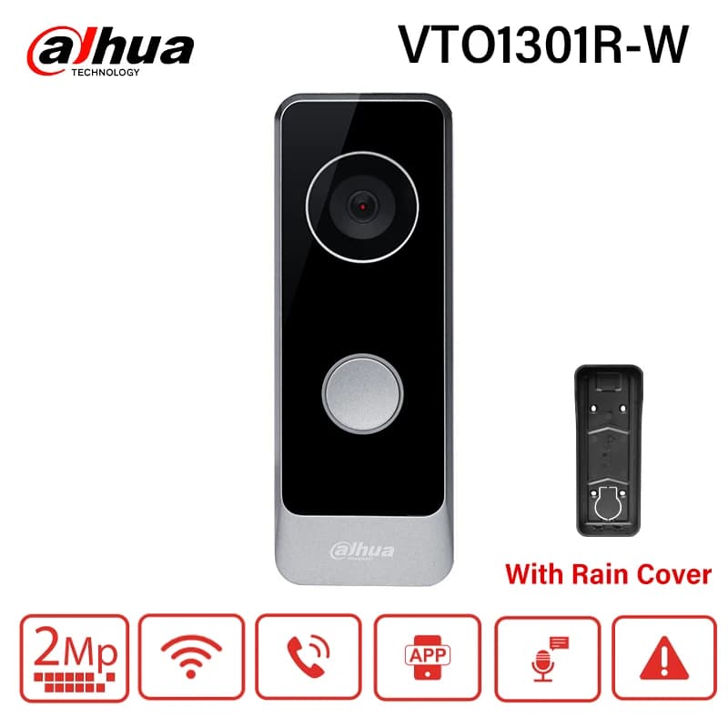 Dahua Wifi Villa Door Station IP PoE Video Intercom Smart Home Mini Campanello HD Visione Notturna APP Audio Bidirezionale VTO1301R-W