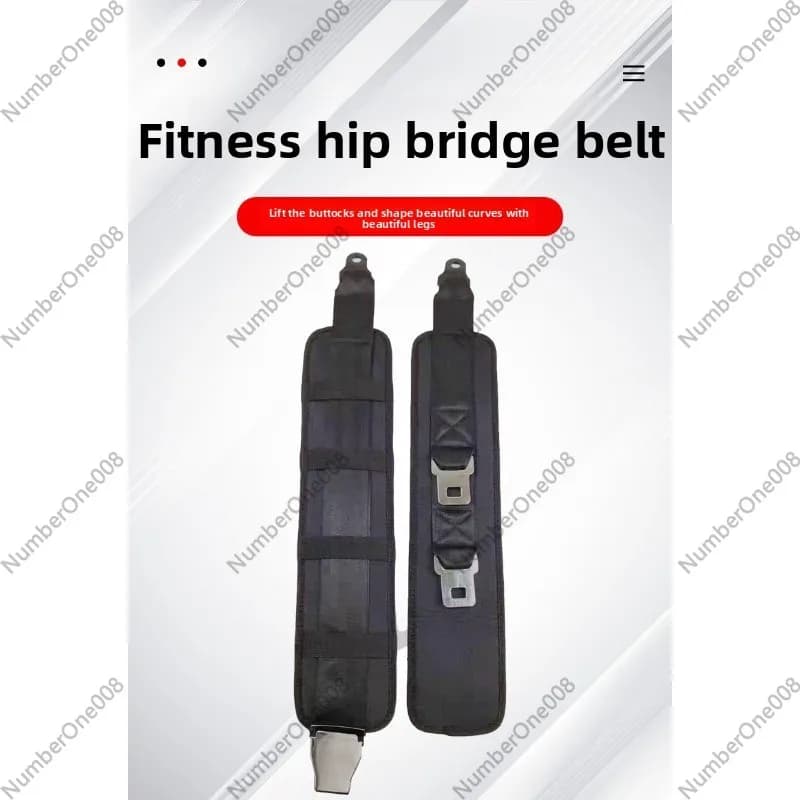 Fast Hook Adjustable Belt for Glute Training, Nylon Anti-slip Belt with Metallic Buckle for Manubri and Kettlebell