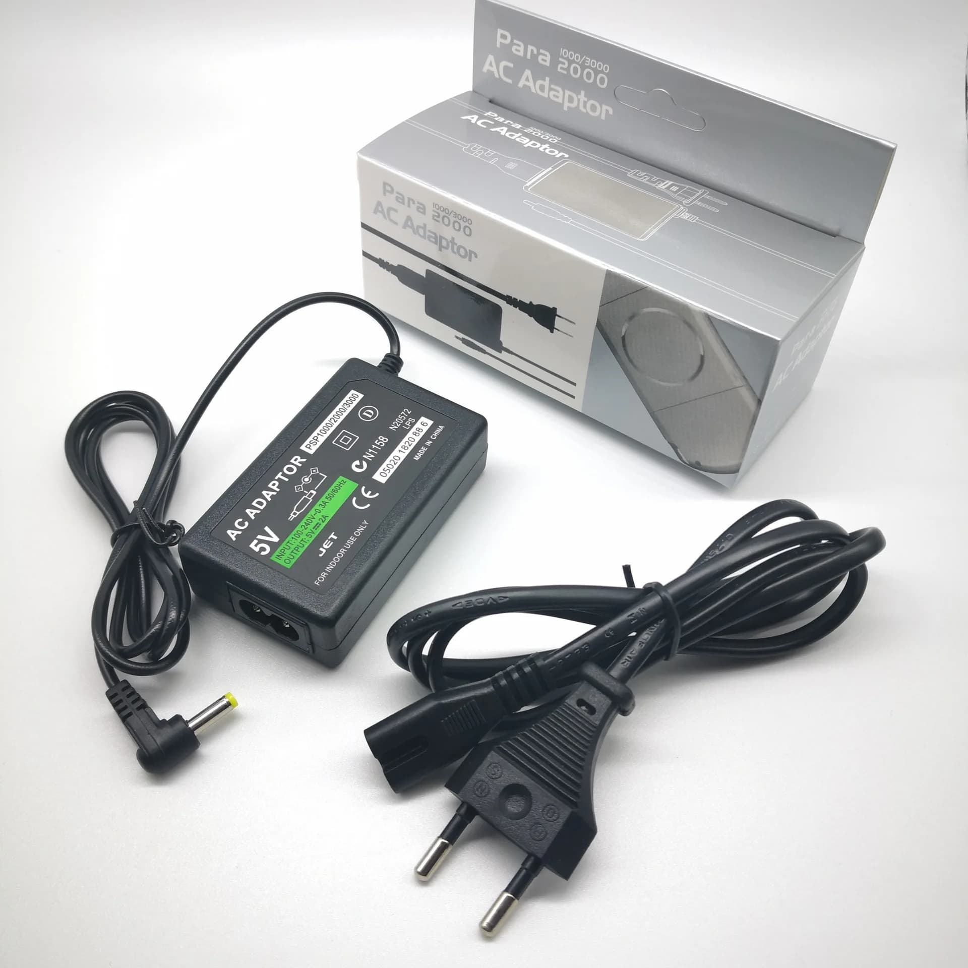 Caricatore da muro adattatore CA con spina UE USA per cavo di alimentazione caricabatterie PSP compatibile con Play Station PSP serie 1000 2000 3000