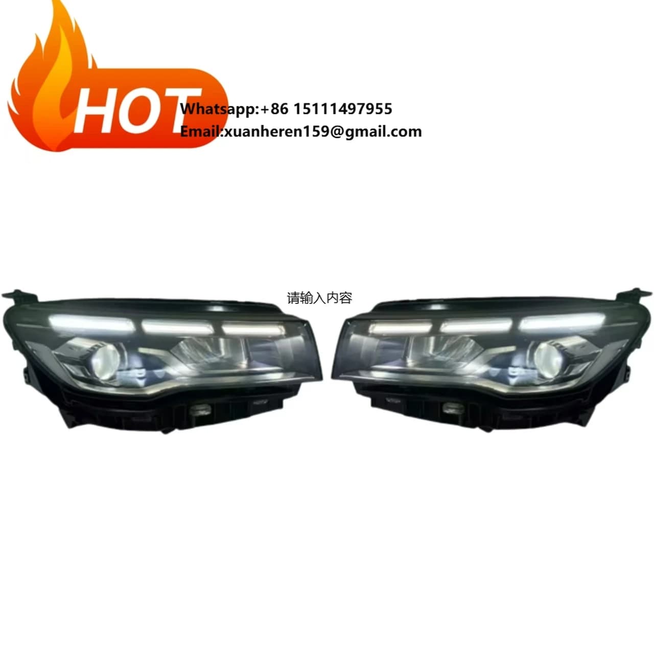 Fari LED Originali Usati per Auto, Gruppo Ottico Anteriore per Geely Emgrand GS 2021 2022