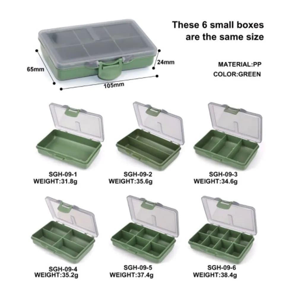 Functional Carp Fishing Storage Box Featuring 1-8 Compartments For Efficient Bait And Terminal Tackle Organization