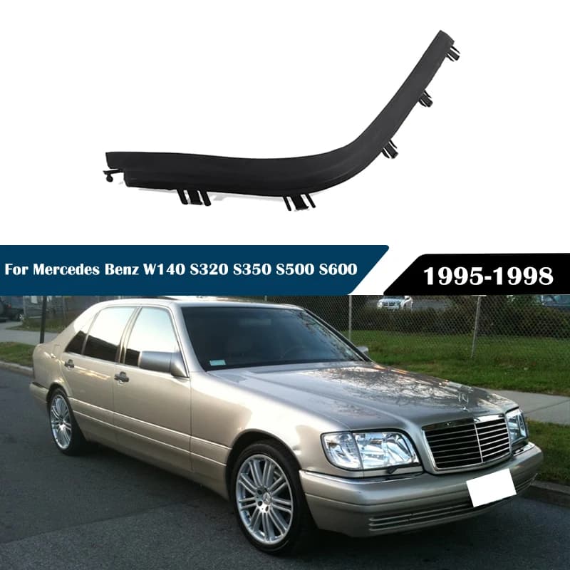 Auto Faro In Gomma Striscia di Tenuta Trim Faro Striscia Decorativa Per Mercedes Benz W140 S320 S350 S500 S600 1995 1996 1997 1998