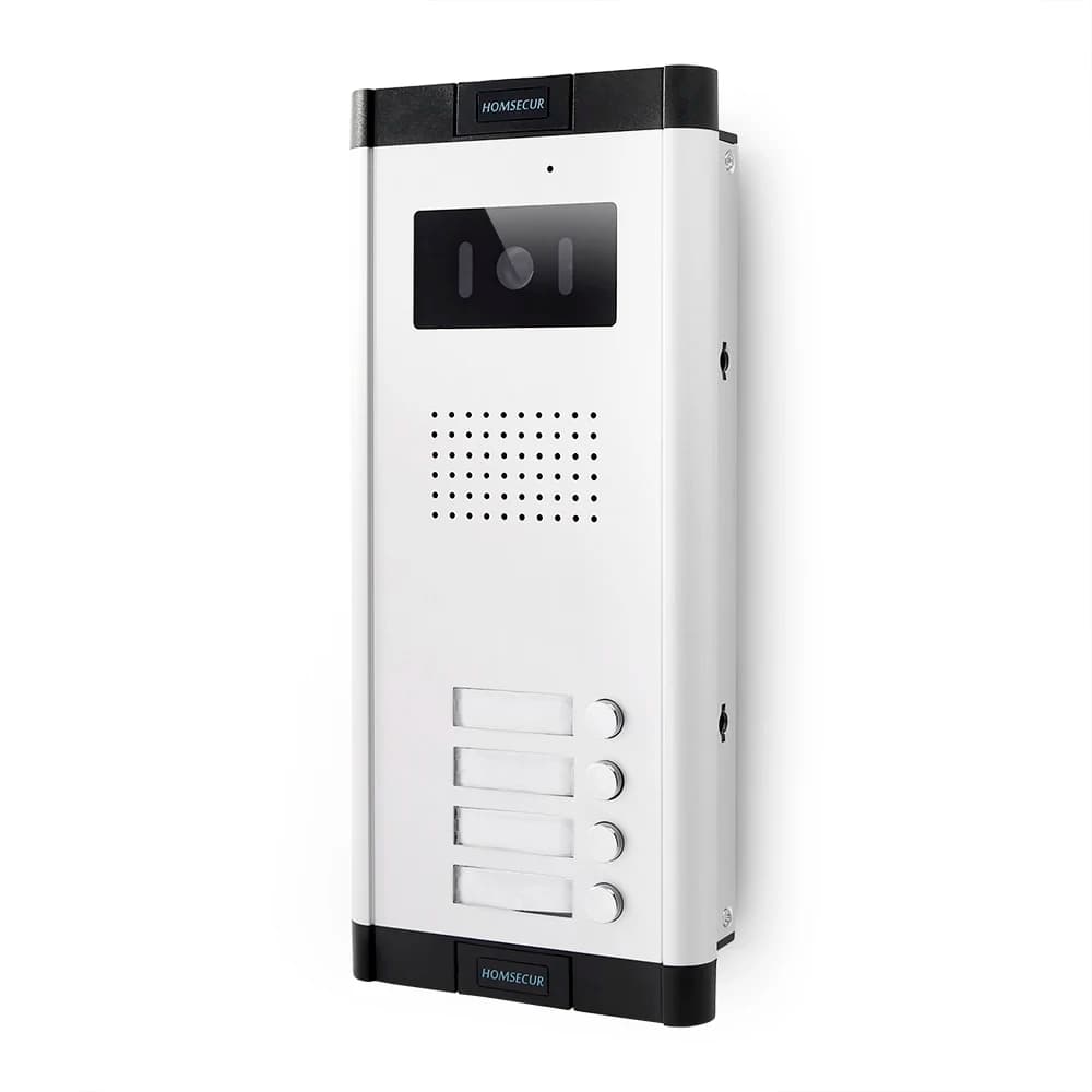 HOMSECUR 520C-4 Videocitofono con telecamera per sistema videocitofonico HDS per 4 famiglie