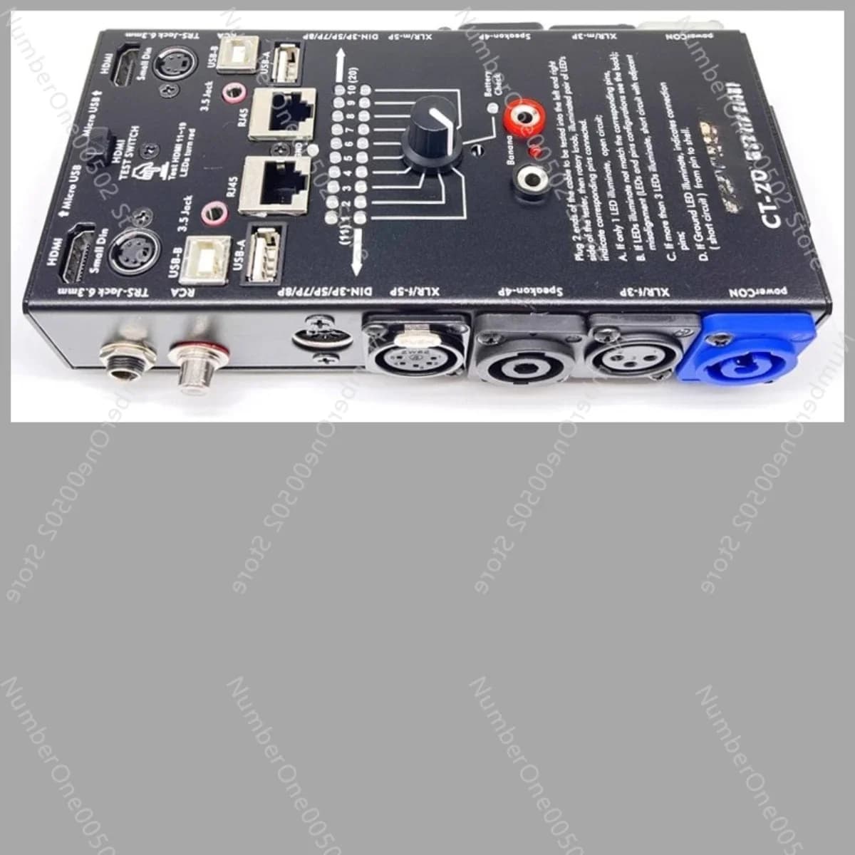 CT-20 Multifunctional Cable Tester Audio Kanon Signal Tester HDMI Tester