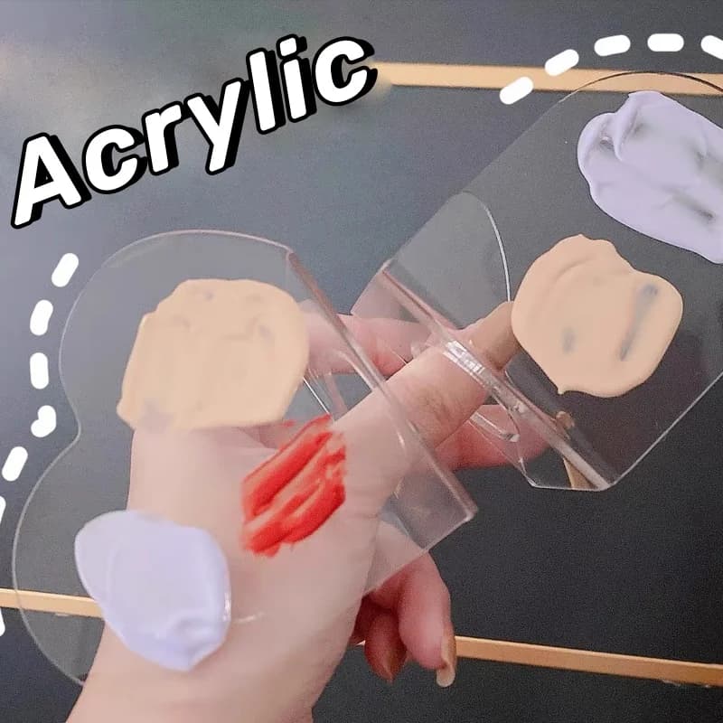 Lipstick Palettes for Transparent Acrylic Liquid Background Professional Makeup Palettes Reusable Professional Makeup Palettes