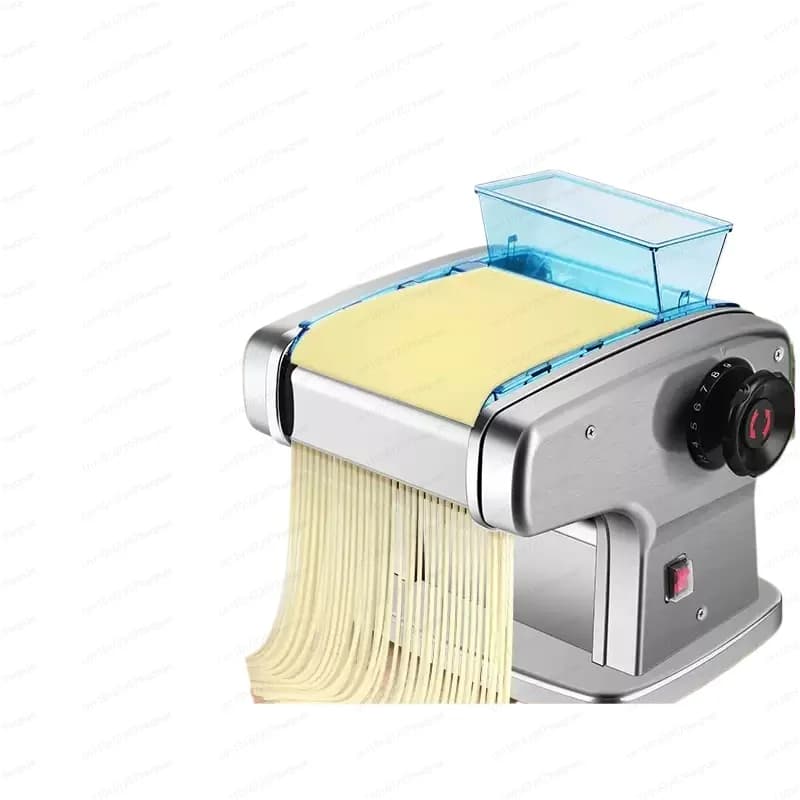 Macchina per fare noodle elettrica domestica e commerciale, macchina per pasta automatica con acciaio inossidabile, piccola pressa per pasta