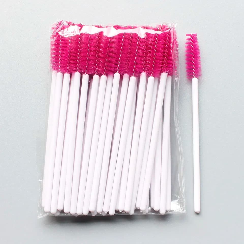 6 Confezioni di Scovolini Monouso in Nylon per Mascara, Applicatori per Ciglia, Strumenti per il Trucco, Spazzole per Ciglia