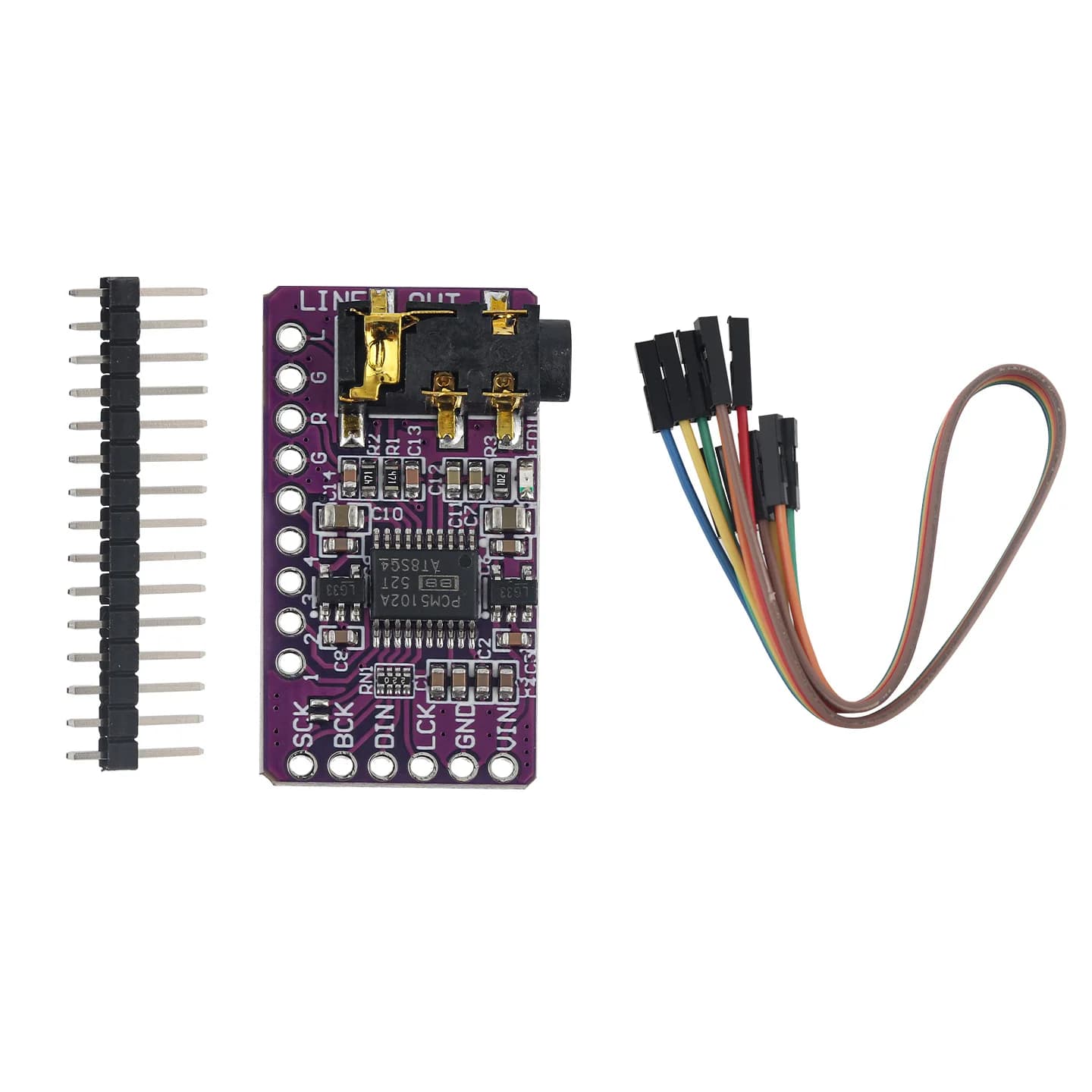 Interface I2S PCM5102A DAC Decoder GY-PCM5102 I2S Player Module for Raspberry Pi PHAT Format Board Digital Audio Board