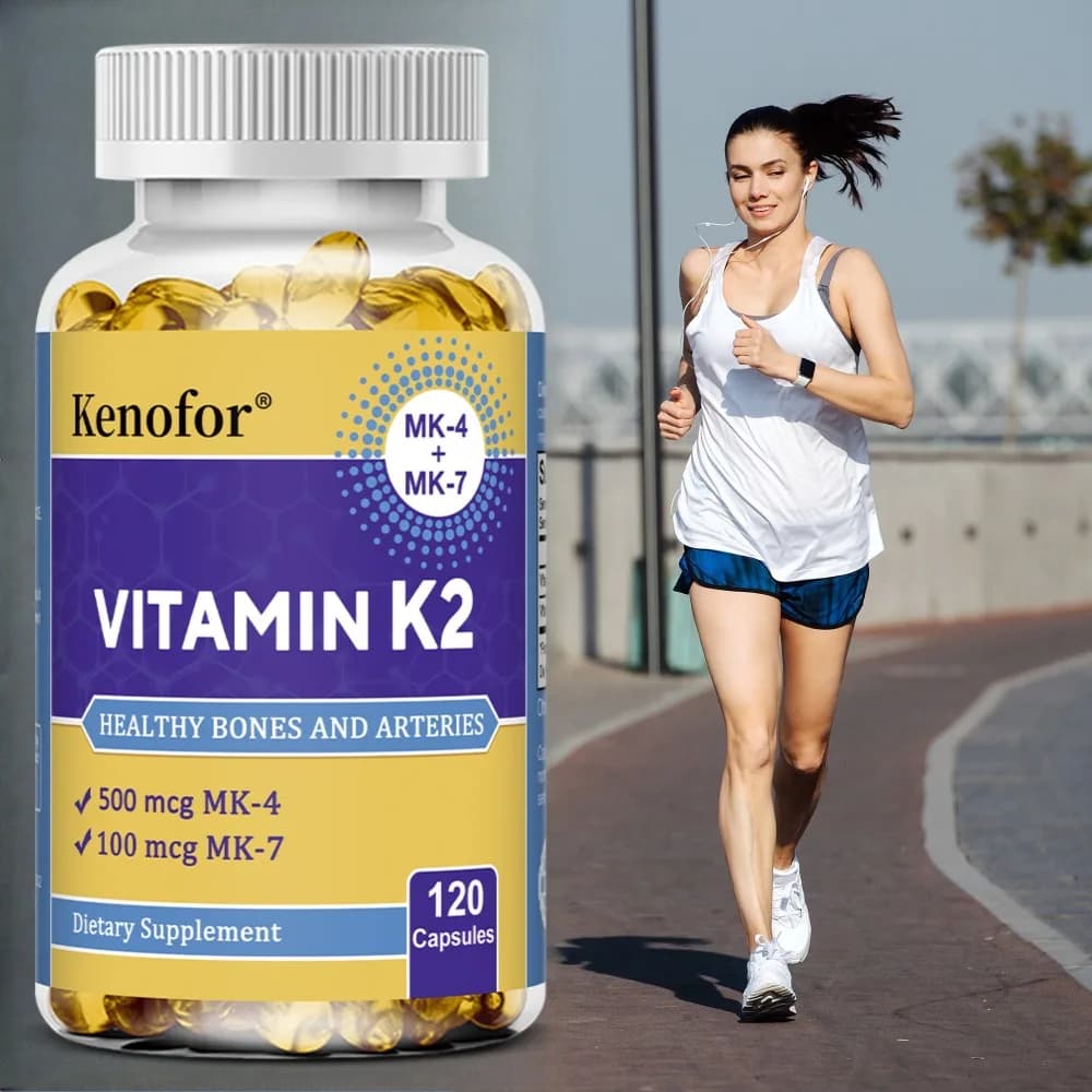 Vitamin K2 Supplement - Supports Bone Density, Teeth, Skin, Heart Health and Immunity, Non-GMO, 120 Capsules