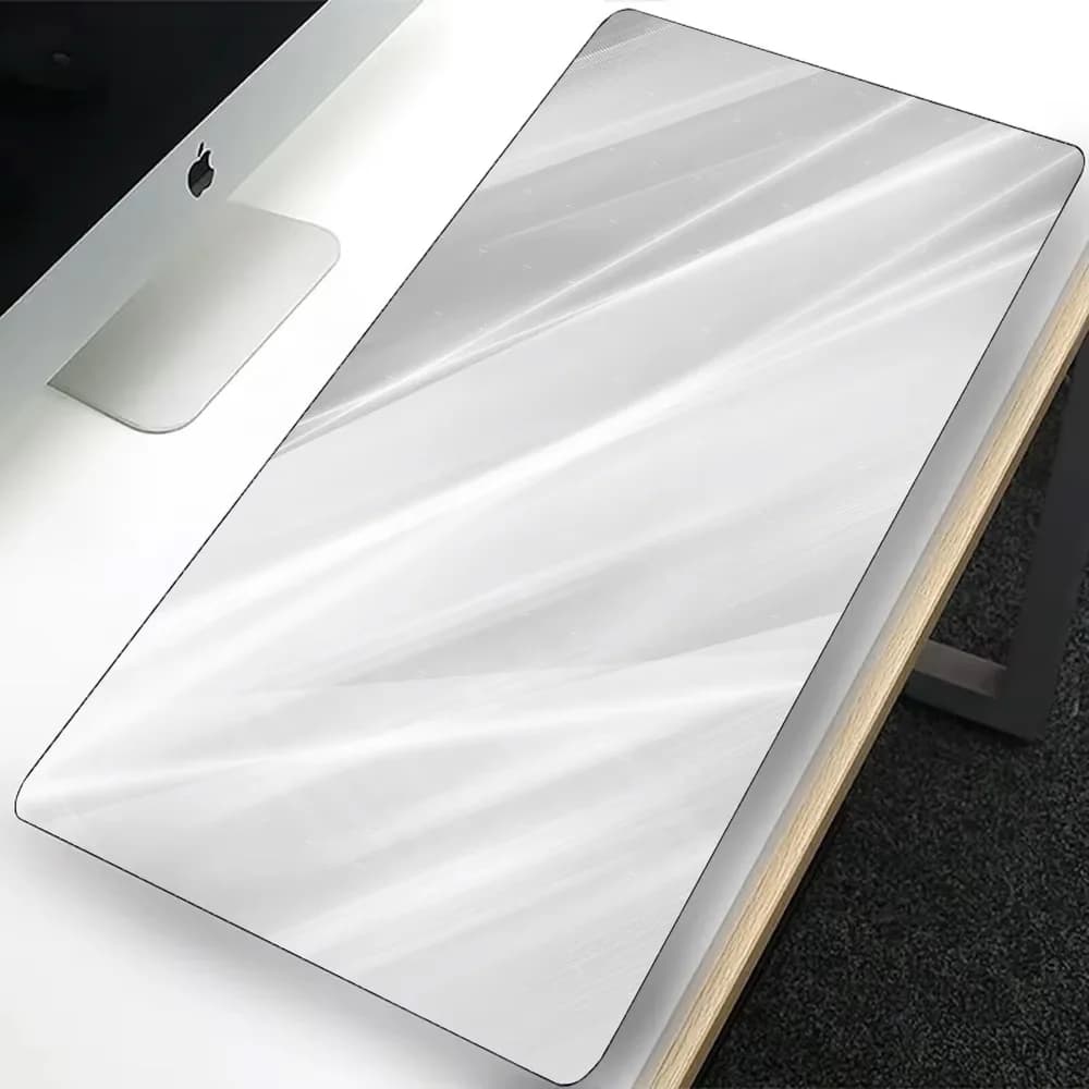 White Beautiful Design Large Gaming Mouse Pad Computer Mousepad PC Gamer Laptop Mouse Mat Office Mausepad Keyboard Mat Desk Pad
