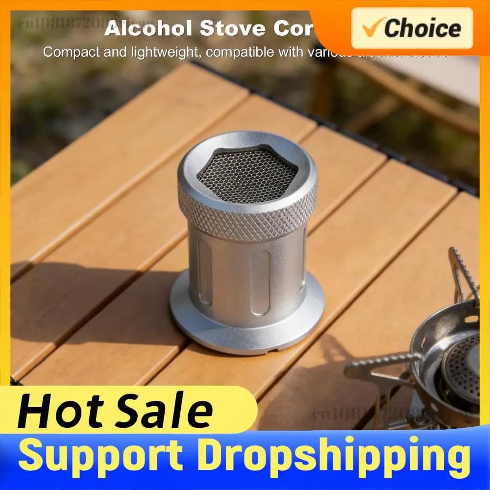 Mini Outdoor Furnace Core Camping Alcohols Stove Windbreak Rings Aluminum alloy Gas Picnic Cookers Alcohols Stove Burners Cores