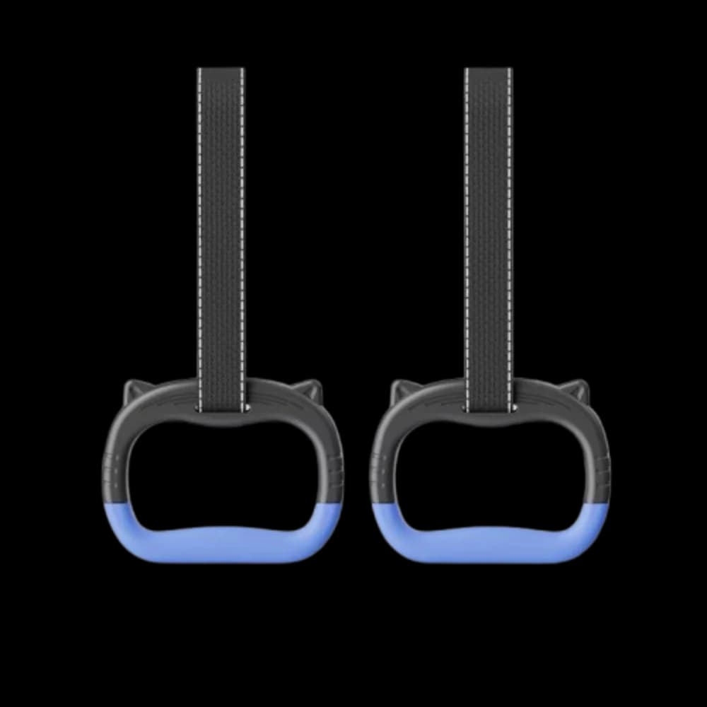 With Straps Gymnastic Rings Durable Adjustable Straps Pull Up Bar Non-Slip Arm Strength Fitness Exercise Ring