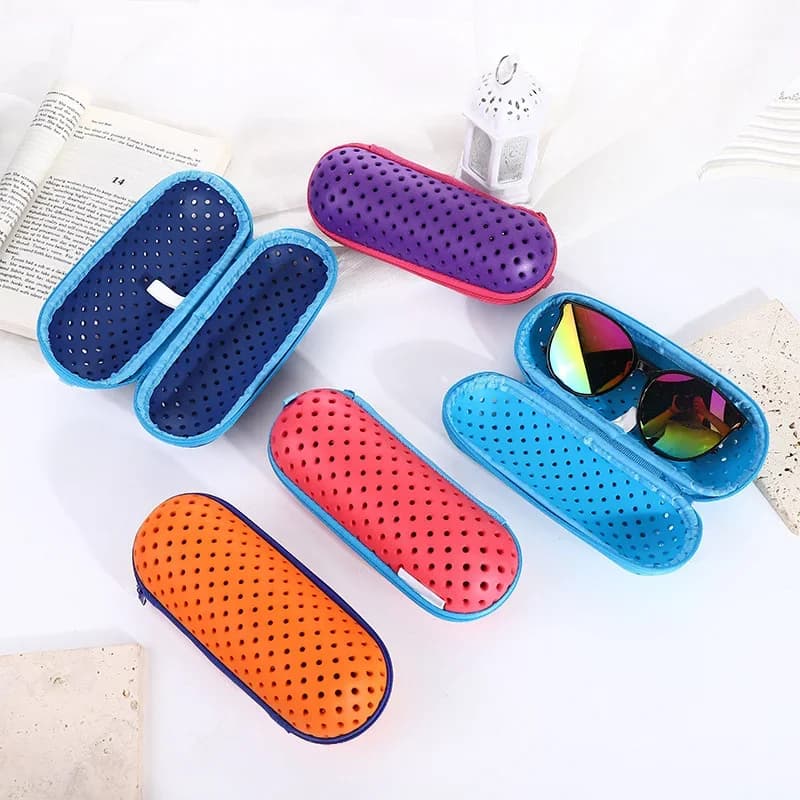 2026 Summer Swim Goggles Protective Cover Soft Swimming Goggles Protective Box Drainage Hole Portable Goggles Protective Cover