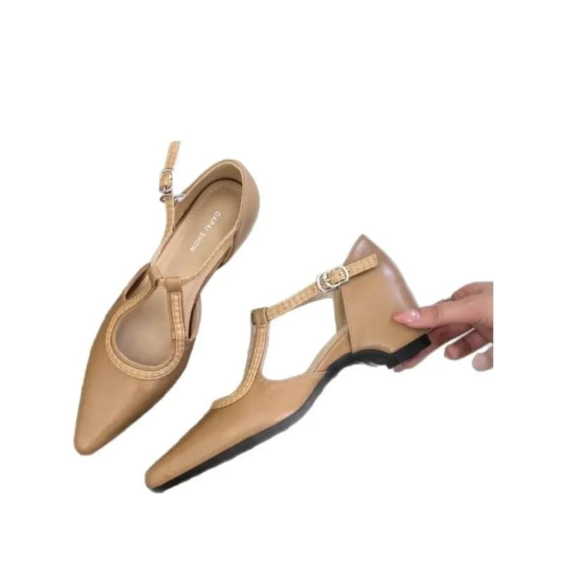 2026Will&Zest Yellow Pumps T-Strap Patent Leather Drag Queen Shoes Burgundy Chunky Jane Parkside Block Sandals Women