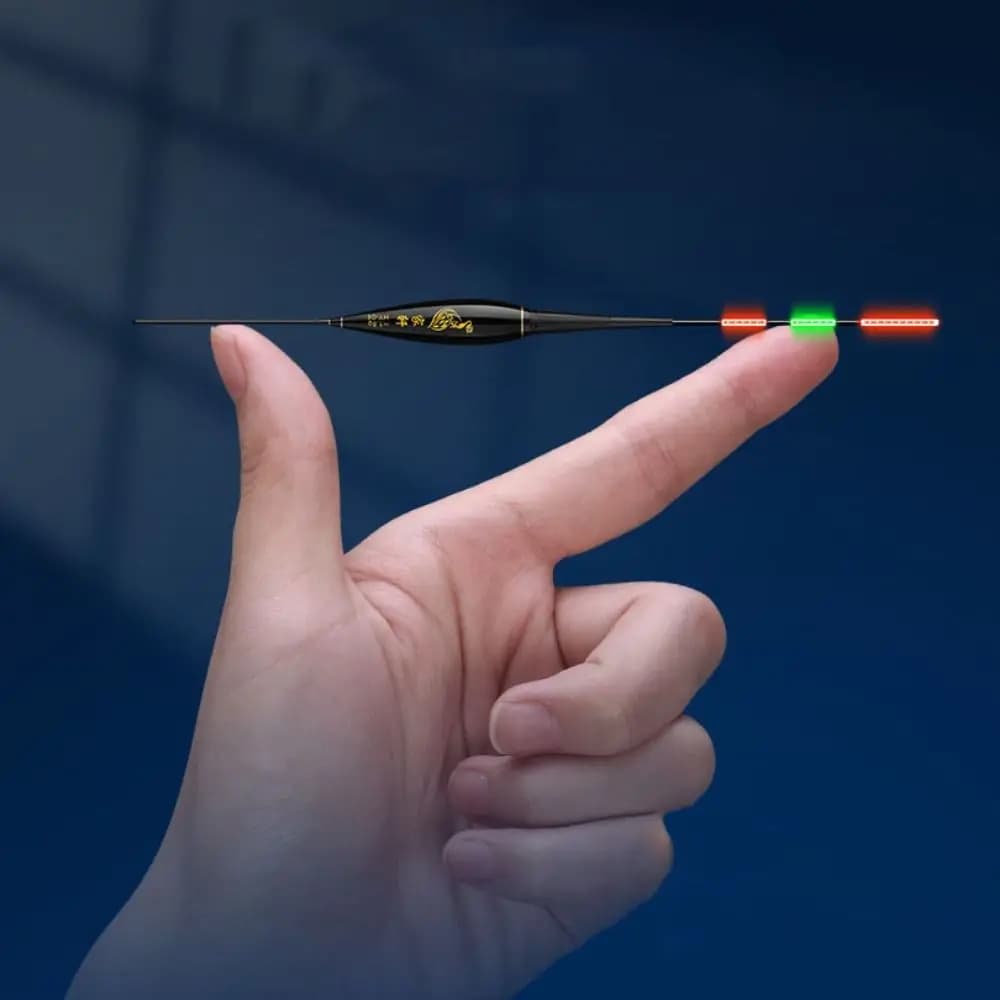 Indicator Electronic Fishing Float Long Tail 2 Light Rock Fishing Floats Slip Drift Tube Buoy Strike Bobbers Buoy Night Fishing