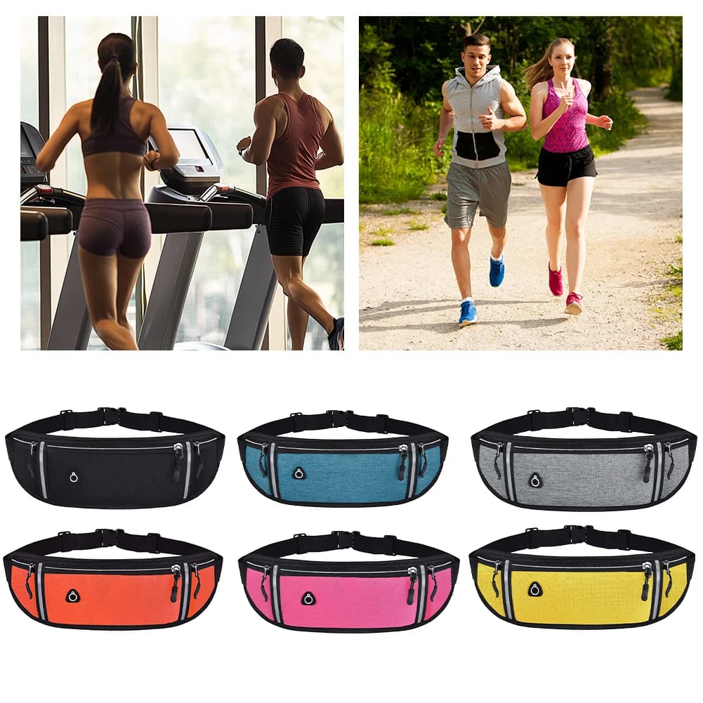 Running Belt for Women Phone Holder Belt Fanny Pack Waist Bag for Running Hiking Walking Cycling
