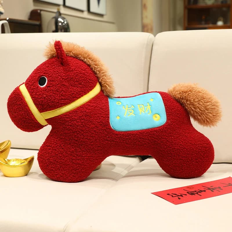 Cuscino in peluche a forma di cavallo per adulti, decorazione per la casa, supporto lombare per sedia da ufficio, auto, divano, letto, camera da letto, soggiorno, idea regalo