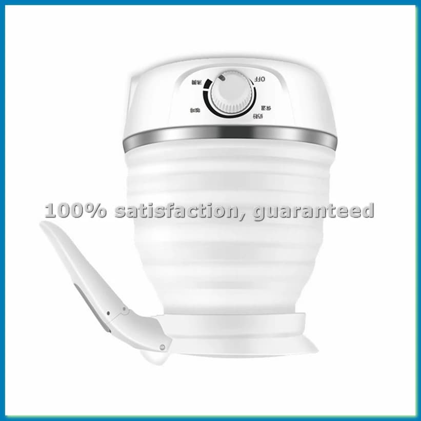 Bollitore elettrico pieghevole da viaggio, bollitura rapida da 800 W, bollitore portatile in silicone, 600 ml, 110 V, spina americana-A69M