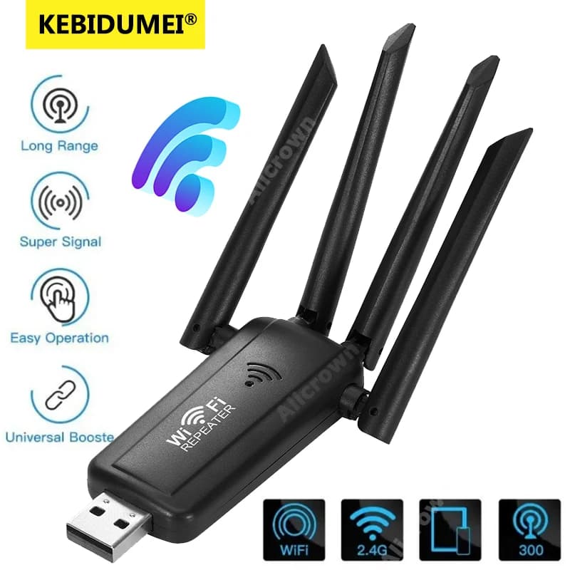 300Mbps Wireless WIFI Ripetitore Remoto 4 Antenna Wifi Extender Amplificatore 802.11N WiFi Booster Ripetitore Ripetitore Amplificatore Wi Fi Reapeter