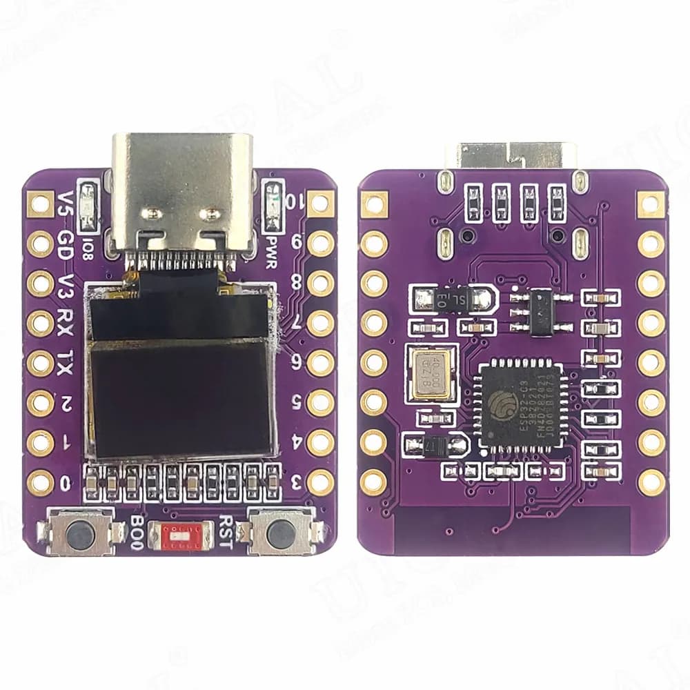 MINI ESP32-C3 scheda di sviluppo 2.4G Wifi 4 modulo BT con Display OLED da 0.42 pollici Antenna in ceramica Flash da 4MB USB Type-C ESP32 C3