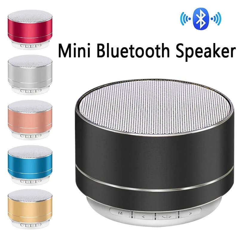 Wireless Bluetooth Speaker Subwoofer Small Steel Cannon Mini Portable Bluetooth Speaker Outdoor Color Speakers for Laptops