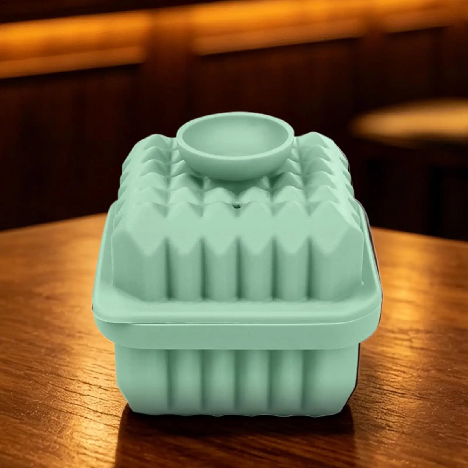 Stampo per ghiaccio a rombi in silicone riutilizzabile, 3 pezzi, portatile, per whisky, cocktail e bevande, da frigorifero