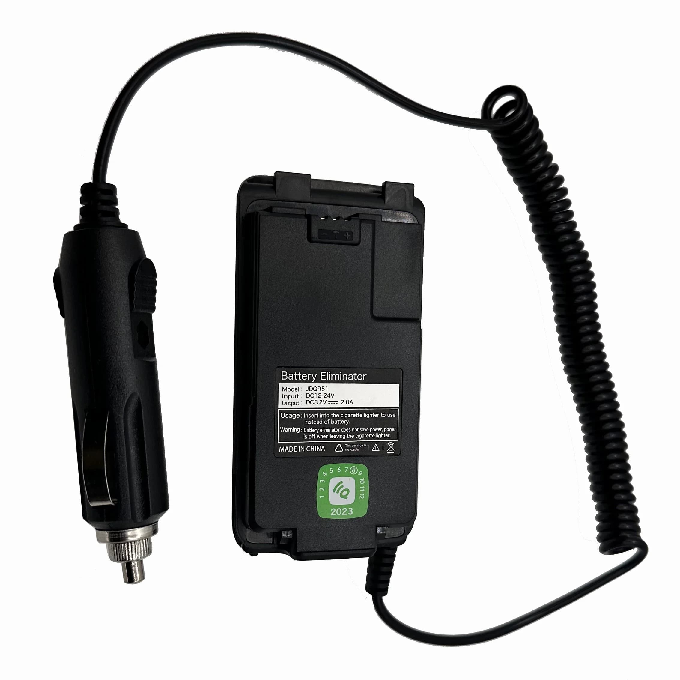 Quansheng Eliminatore di batterie per UV-K5 UV-k5(8) UV-5R PLUS Walkie Talkie Caricabatteria da auto 12V/24v Universale