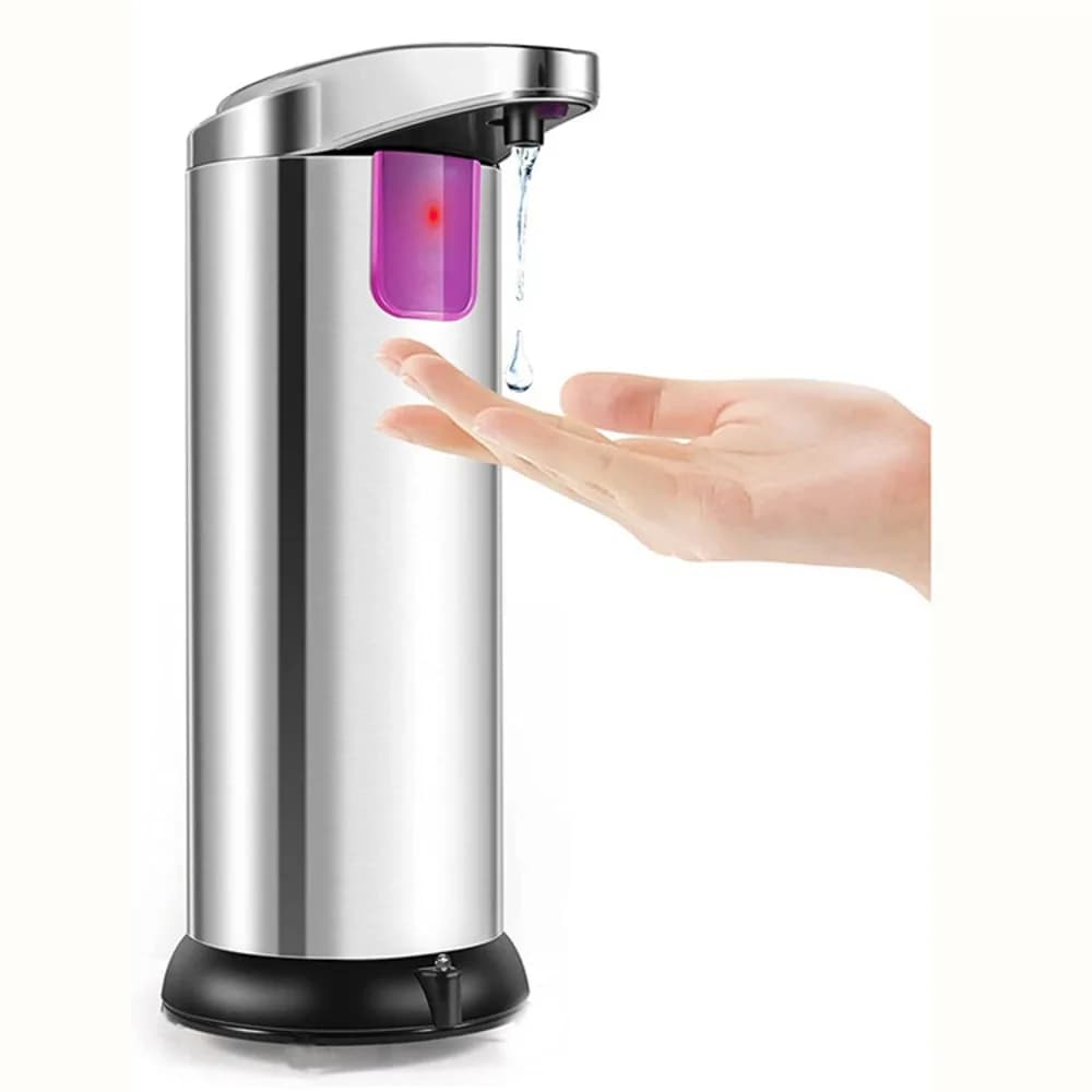 Nuovo dispenser automatico di sapone in acciaio inossidabile Dispenser elettrico impermeabile con sensore intelligente Dispenser disinfettante per le mani Bagno