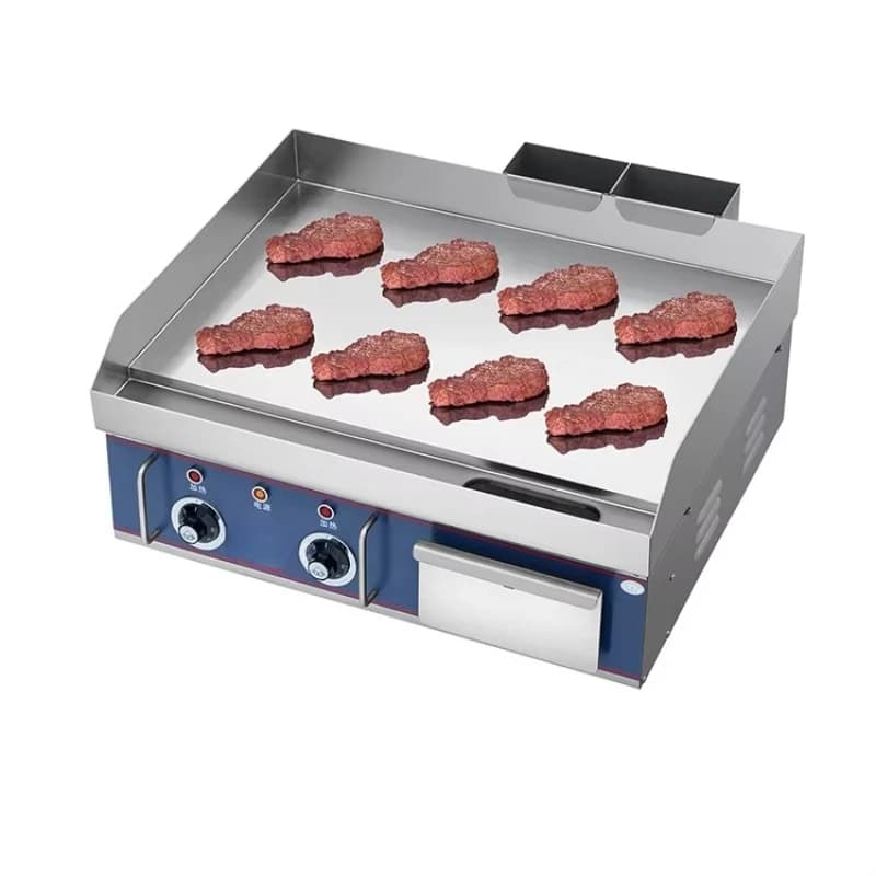 5000W countertop steak electric frying pan, stainless steel blade, multi-blade, thermal protection