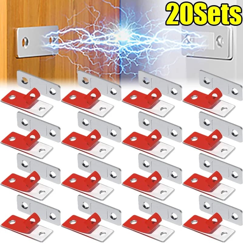 Forti chiusure magnetiche per armadietti con viti I magneti per porte ultrasottili ferma chiusure adesive invisibili per mobili
