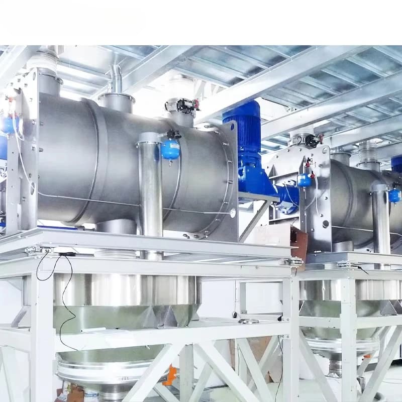 SOPHON Industrial Stainless Steel Gesso Protein Flour Blender Powder Dry Mixing Equipment 500L Ploughshare Screw Mixer Machine