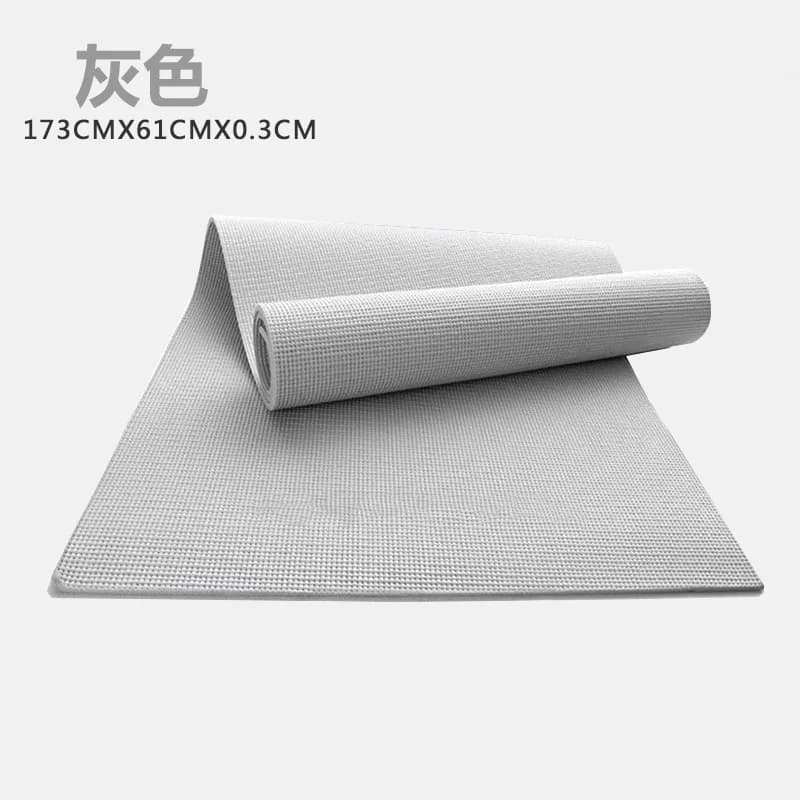 Tappetino da yoga stampato, antiurto, antiscivolo, bianco, silenzioso, ispessito, pieghevole, per fitness ed stretching