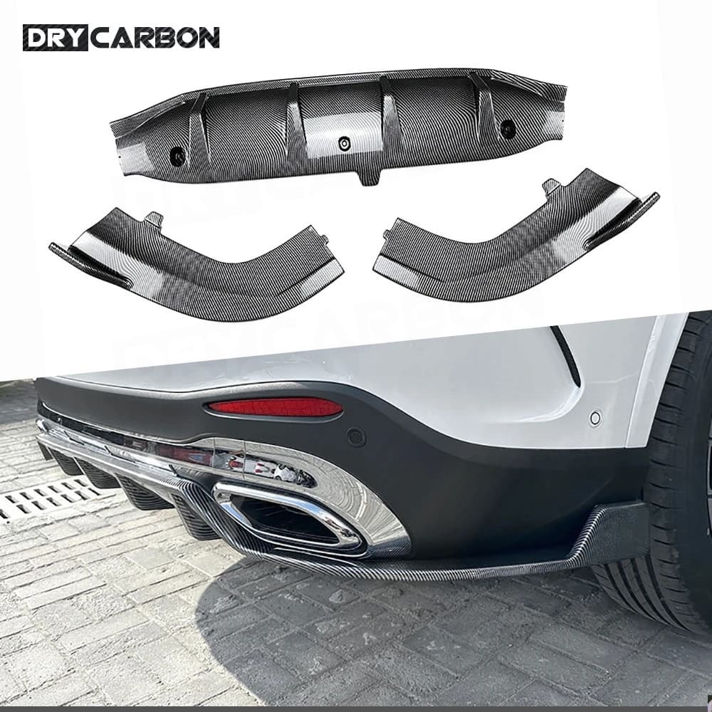 Auto Paraurti Posteriore Diffusore Lip Spoiler Body Kit per Mercedes Benz Classe GLC X254 GLC260 300 SUV 2023+ ABS Accessori Diffusore