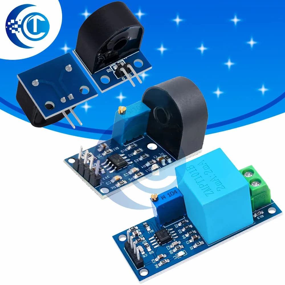 ZMCT103C Gamma 5A Uscita attiva CA monofase Modulo trasformatore di corrente micro di precisione integrato Sensore di corrente per arduino