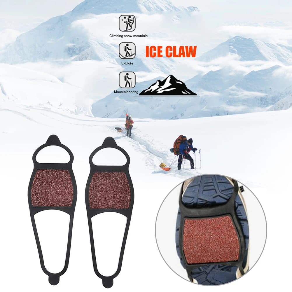Manopole da neve con sabbia grossolana per uomo Donna Scarponi da trekking e scarpe Manopole da neve con trazione antiscivolo per escursioni invernali Arrampicata Pesca