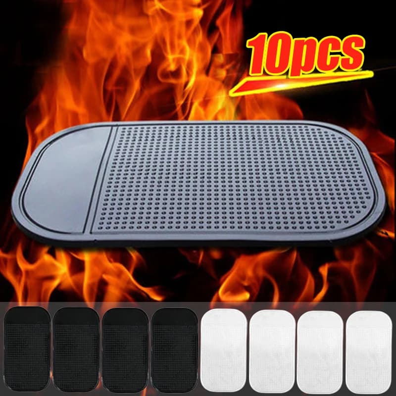 1/10pcs Cruscotto Dell'automobile Appiccicoso Anti-Slip PVC Zerbino di Silicone Anti-Slip Tappetino di Stoccaggio Pad Antiscivolo Pad Appiccicoso Per Il Telefono portachiavi