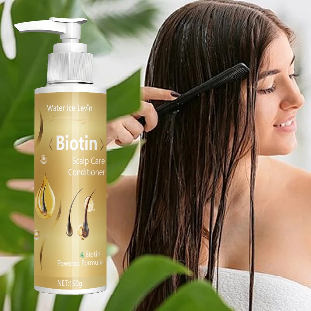 Un balsamo alla biotina contenente collagene e olio di semi d'uva, che può nutrire profondamente i capelli e migliorare la vitalità