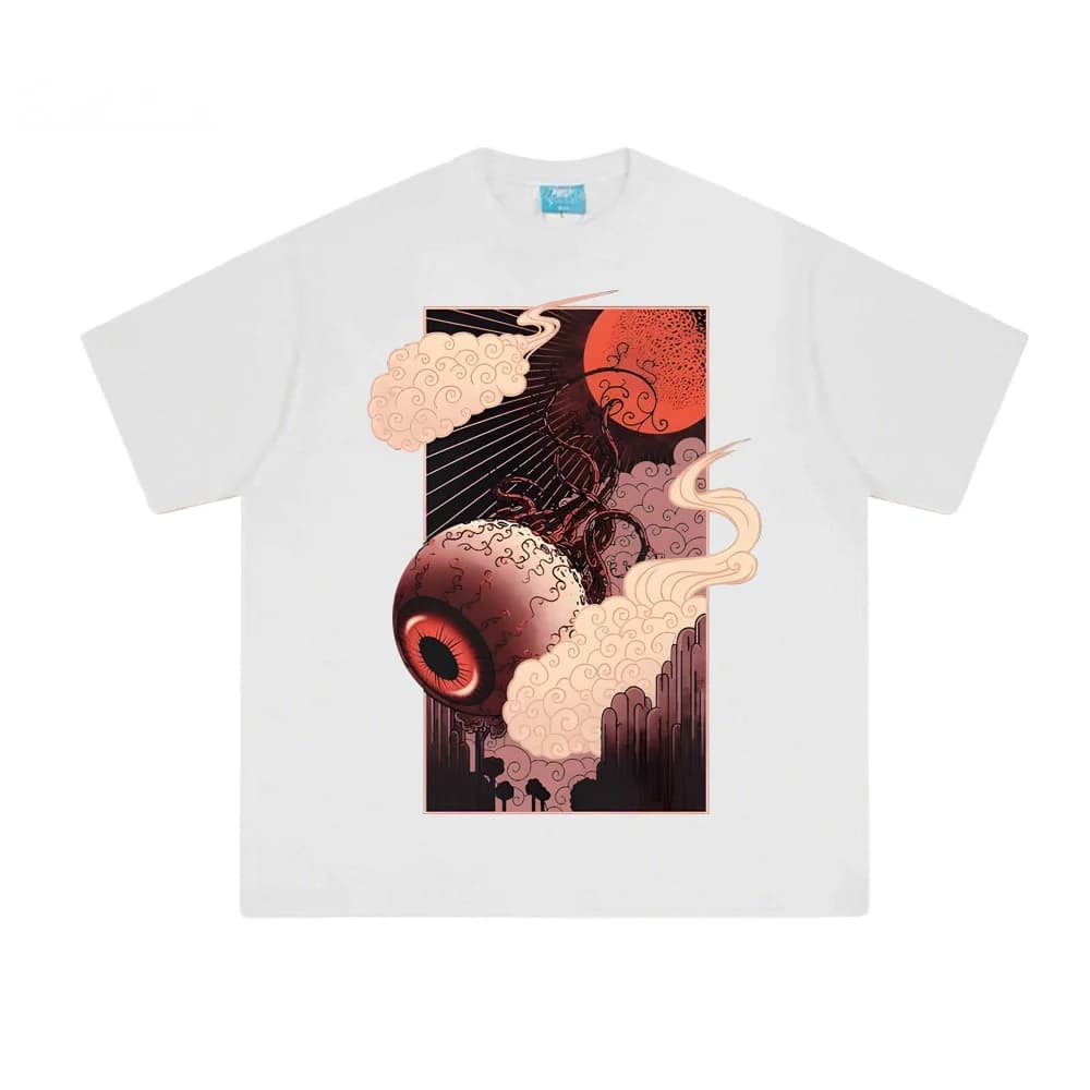 Magliette estive Terraria Eye of Cthulhu, stile pixel, stampa grafica, 100% cotone, casual, girocollo, da uomo, taglia EU.