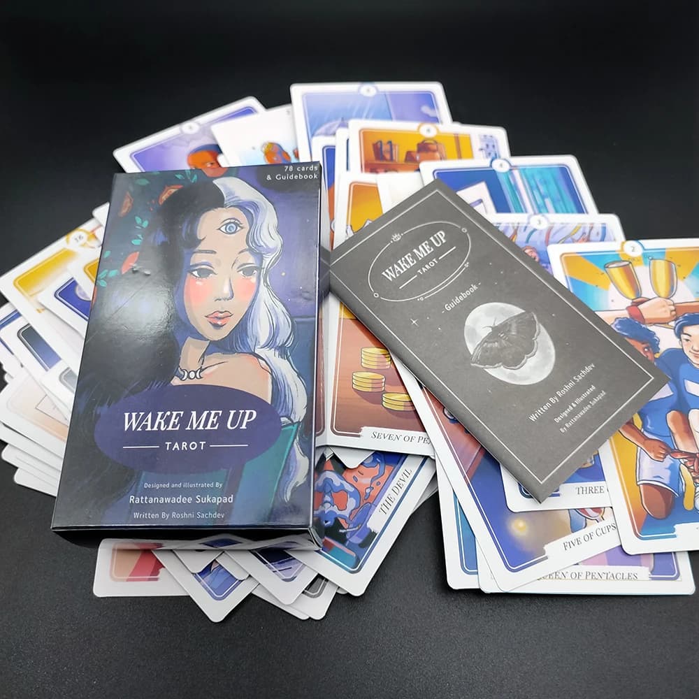 12 cmx7cm wake me up tarocchi per principianti con libro di guida gioco da tavolo divinazione stregoneria mazzo inglese
