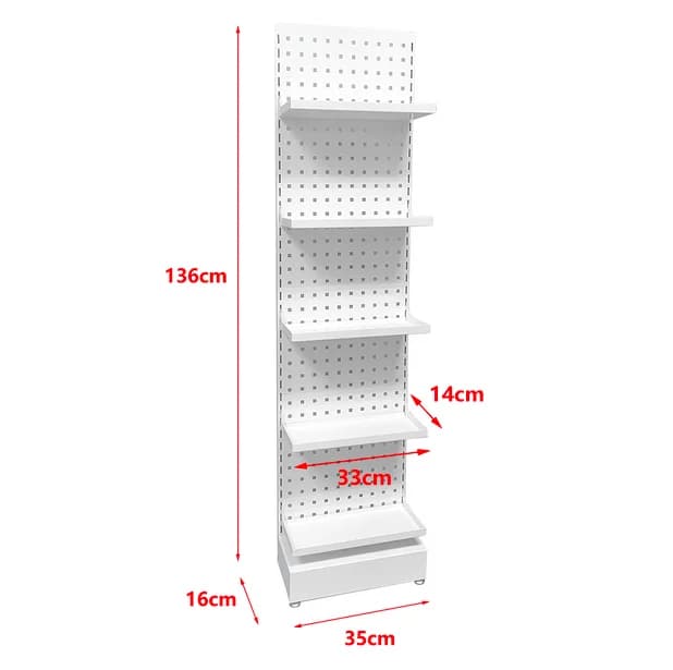 Cosmetics shelf facial mask lip gloss lipstick lipstick display shelf hand cream hole board display shelf
