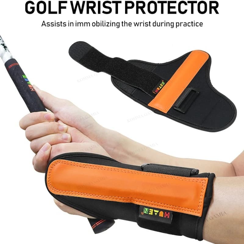 Supporto da Polso per Golf, Ausilio per l'Allenamento della Postura dello Swing, Strumento di Pratica, Fascia Correttiva per Golfisti