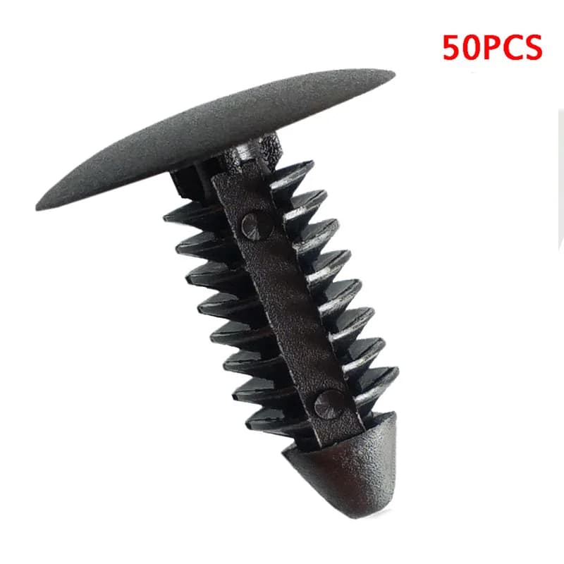 50 pz Auto Universale In Plastica Rivetto di Fissaggio Pinze 7.5mm-6.0mm Foro Per Nissan Per Honda Parafango Paraurti Scudo Fermo Rivetto