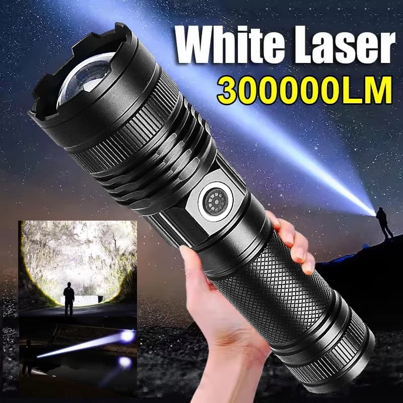 Flasona LED ricaricabile super potente Regolazione della luminosità Flash tattiche multifunzionali 600 W a lungo raggio di potenza