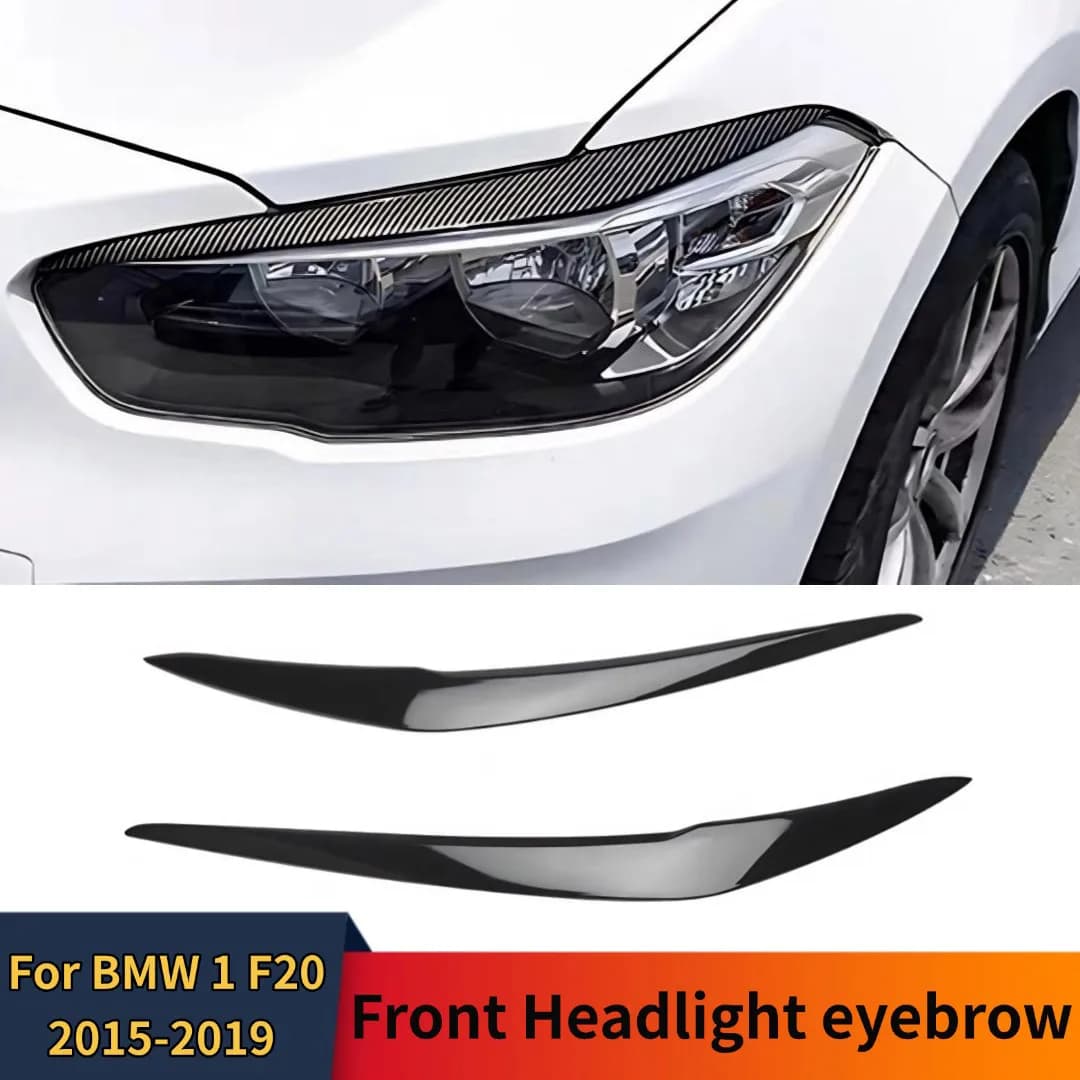 Finiture per Fari Anteriori per BMW 1 F20/F21 2015-2019, Accessori Esterni in ABS per Tuning Auto, Kit Carrozzeria, 2 Pezzi