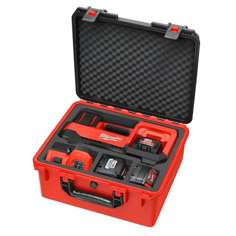 Custodia per Compressore Milwaukee, Valigia Rigida Impermeabile per Gonfiatore Pneumatici Cordless Milwaukee M18 284820, Contenitore per Pompa ad Aria B