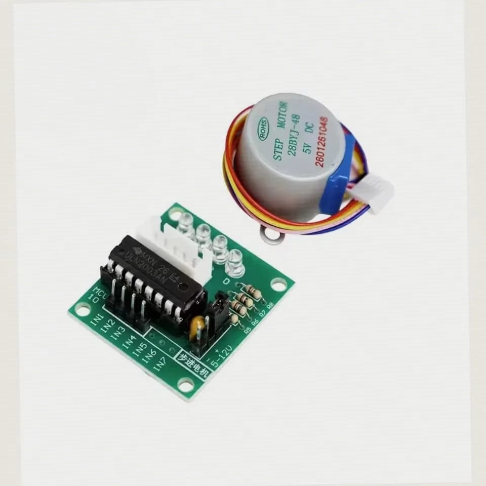 ULN2003 Driver 28BYJ-48 5V 4-Phase Geared Stepper Motor Kit with – Arduino/PIC MCU-Compatible Stepper Control Board